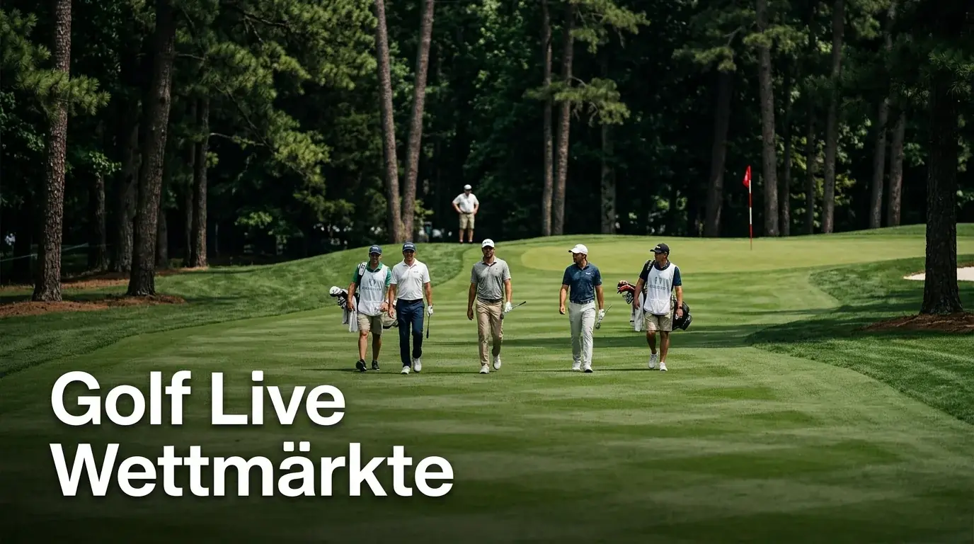 Golf Live Wettmärkte mit Three-Ball Loch-Wetten Playoff und Match-Up Übersicht